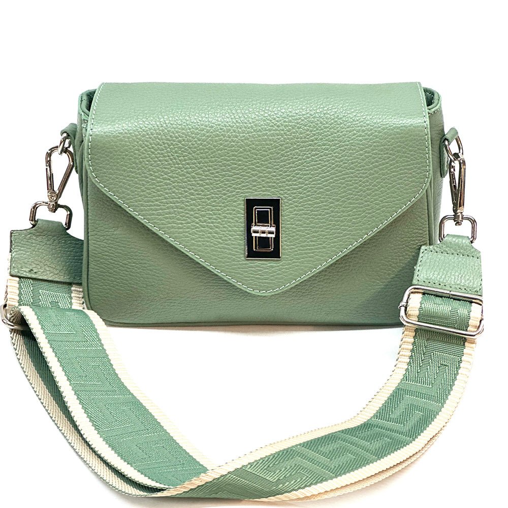 Bold Leather Crossbody Bag - Viva Italian Style - Leather Italiano