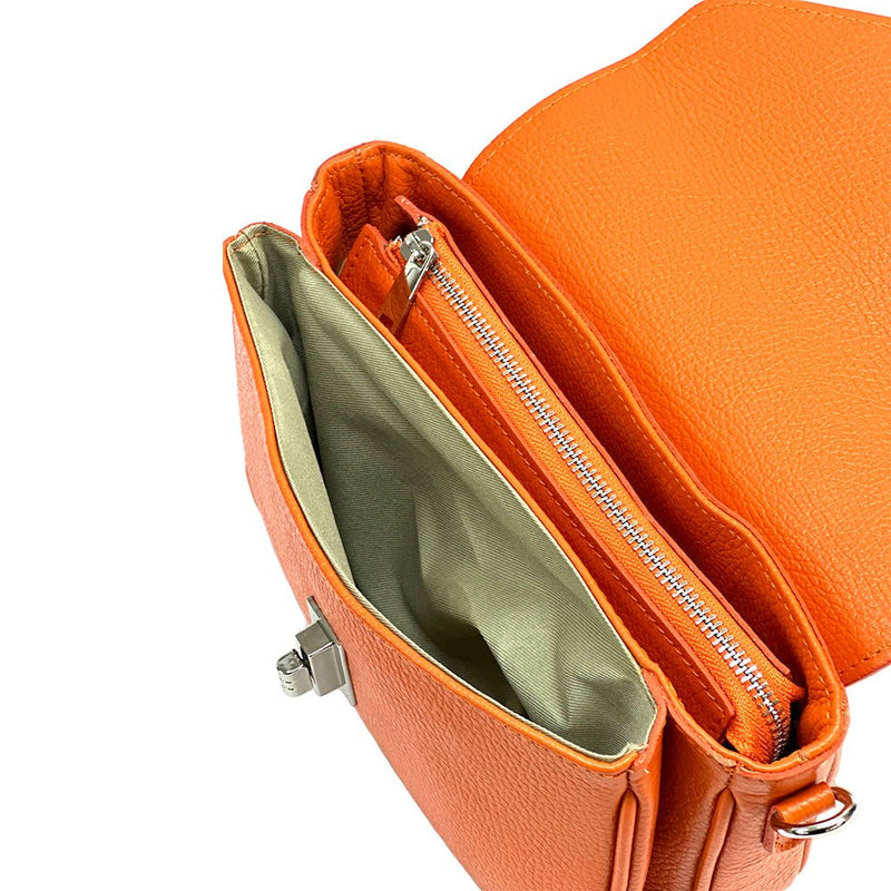 Bold Leather Crossbody Bag - Viva Italian Style - Leather Italiano