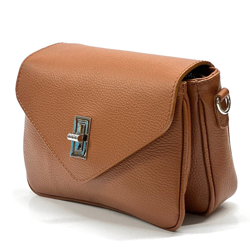 Bold Leather Crossbody Bag - Viva Italian Style - Leather Italiano