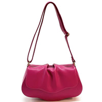 Calfskin Leather Crossbody Bag Elegant | Maria - Leather Italiano - Leather Italiano