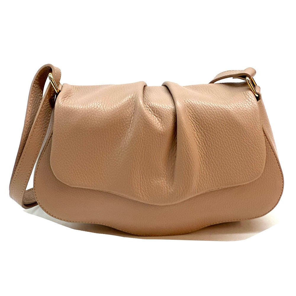 Calfskin Leather Crossbody Bag Elegant | Maria - Leather Italiano - Leather Italiano
