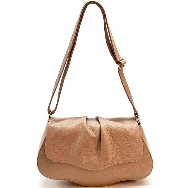 Calfskin Leather Crossbody Bag Elegant | Maria - Leather Italiano - Leather Italiano