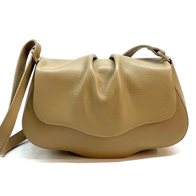 Calfskin Leather Crossbody Bag Elegant | Maria - Leather Italiano - Leather Italiano