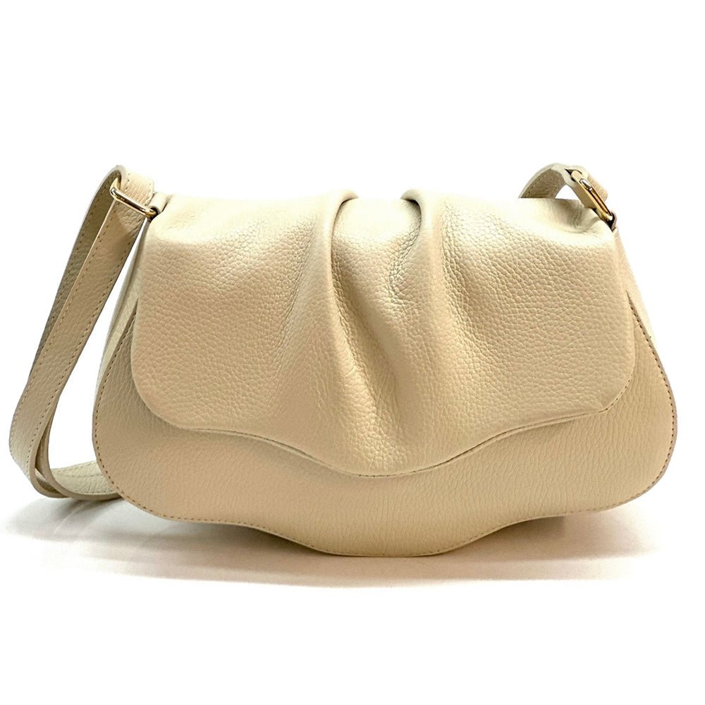 Calfskin Leather Crossbody Bag Elegant | Maria - Leather Italiano - Leather Italiano