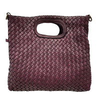 Calista Convertible Woven Italian Leather Bag - Leather Italiano