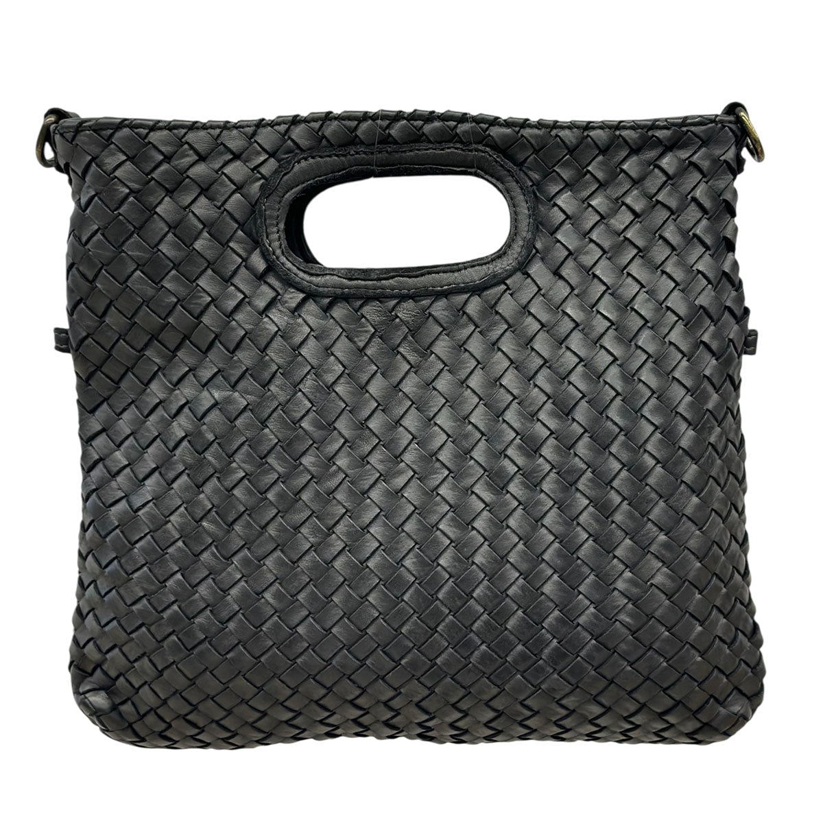 Calista Convertible Woven Italian Leather Bag - Leather Italiano