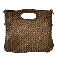 Calista Convertible Woven Italian Leather Bag - Leather Italiano