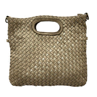 Calista Convertible Woven Italian Leather Bag - Leather Italiano