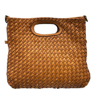 Calista Convertible Woven Italian Leather Bag - Leather Italiano