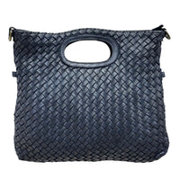 Calista Convertible Woven Italian Leather Bag - Leather Italiano