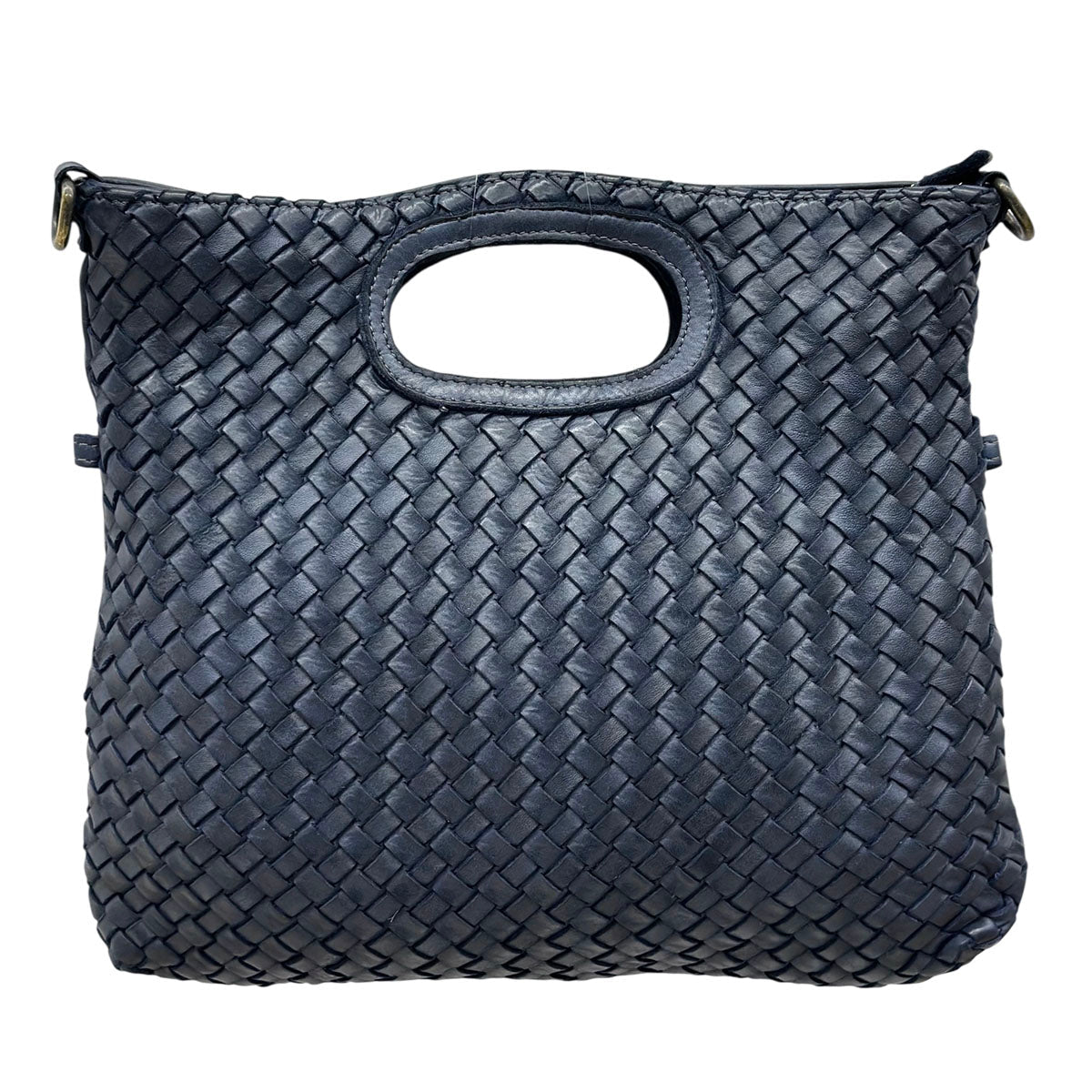 Calista Convertible Woven Italian Leather Bag - Leather Italiano