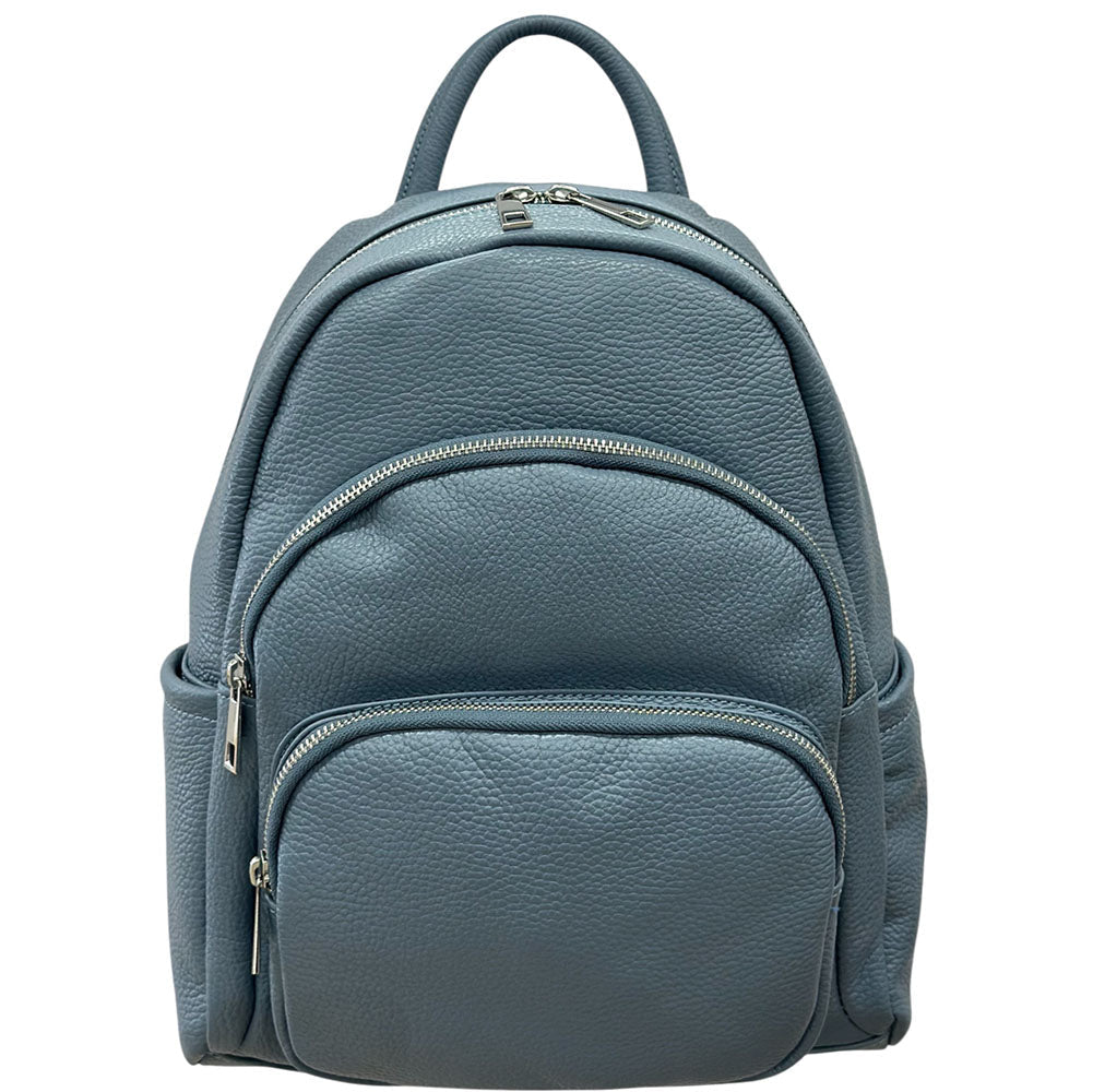 backpack unisex colours leather Trappola Full grain leather 18H x 13.8W x 8D Leather Backpack For Men |