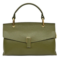 Casimira Italian Leather Envelope Top Handle Bag - Leather Italiano
