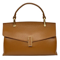 Casimira Italian Leather Envelope Top Handle Bag - Leather Italiano