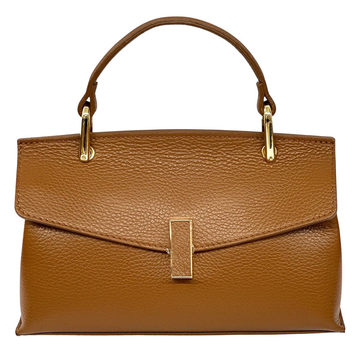 Casimira Italian Leather Envelope Top Handle Bag - Leather Italiano