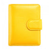 Front view of Catania Yellow Leather Wallet