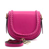 Cecilia Leather Crossbody: Crescent Bag - Leather Italiano