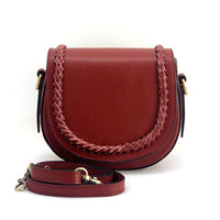 Cecilia Leather Crossbody: Crescent Bag - Leather Italiano