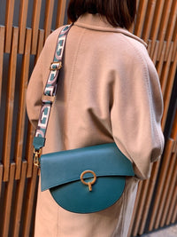 Charlotte Leather Crossbody Bag: Italian Leather - Leather Italiano