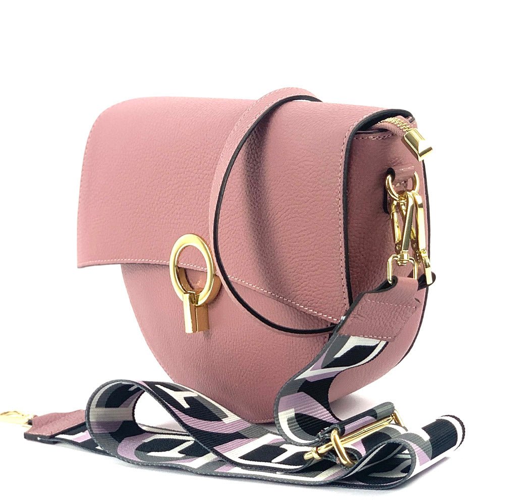 Charlotte Leather Crossbody Bag: Italian Leather - Leather Italiano