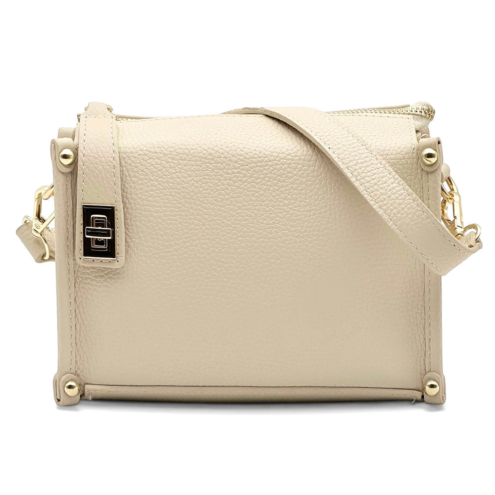 Cipressino Italian Leather Mini Crossbody Bag - Leather Italiano