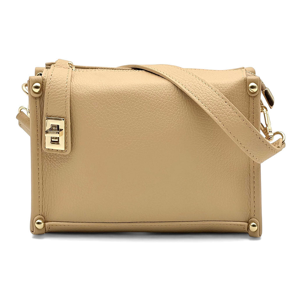 Cipressino Italian Leather Mini Crossbody Bag - Leather Italiano