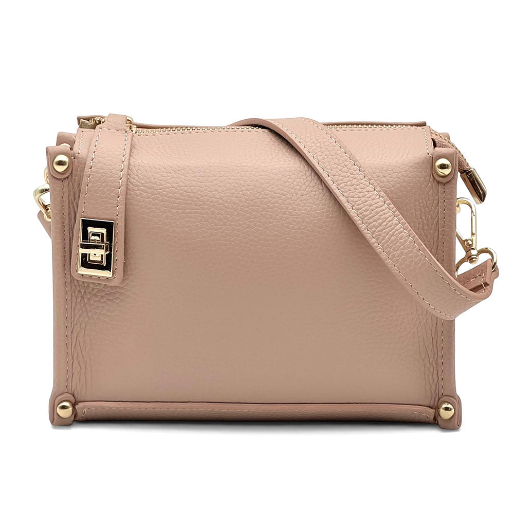 Cipressino Italian Leather Mini Crossbody Bag - Leather Italiano