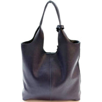 Claudia Italian Leather Shoulder Bag – Spacious & Handcrafted Elegance - Leather Italiano