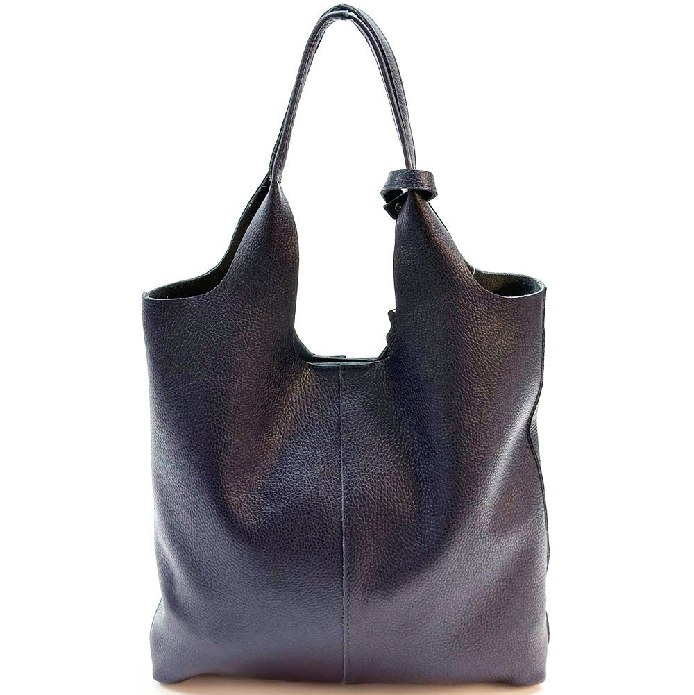 Claudia Italian Leather Shoulder Bag – Spacious & Handcrafted Elegance - Leather Italiano