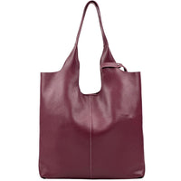 Claudia Italian Leather Shoulder Bag – Spacious & Handcrafted Elegance - Leather Italiano