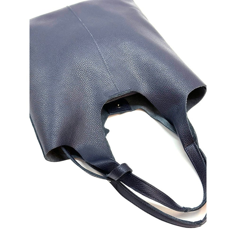 Claudia Italian Leather Shoulder Bag – Spacious & Handcrafted Elegance - Leather Italiano