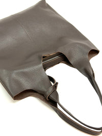 Claudia Italian Leather Shoulder Bag – Spacious & Handcrafted Elegance - Leather Italiano