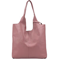 Claudia Italian Leather Shoulder Bag – Spacious & Handcrafted Elegance - Leather Italiano