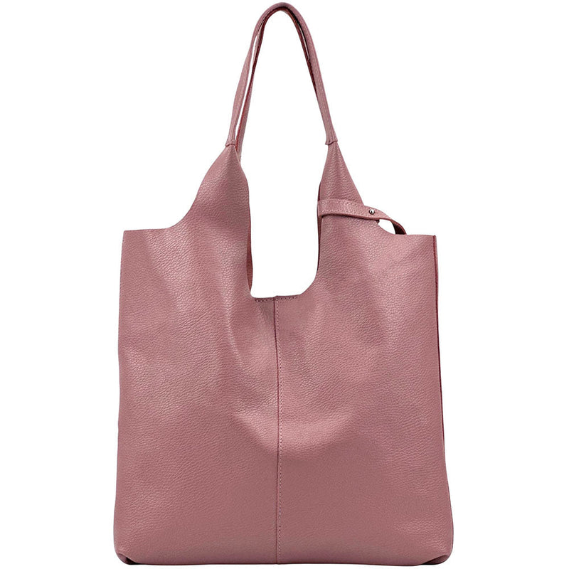 Claudia Italian Leather Shoulder Bag – Spacious & Handcrafted Elegance - Leather Italiano