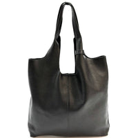 Claudia Italian Leather Shoulder Bag – Spacious & Handcrafted Elegance - Leather Italiano