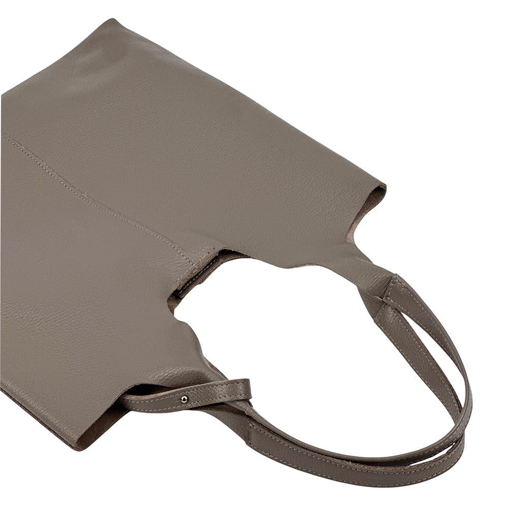 Claudia Italian Leather Shoulder Bag – Spacious & Handcrafted Elegance - Leather Italiano