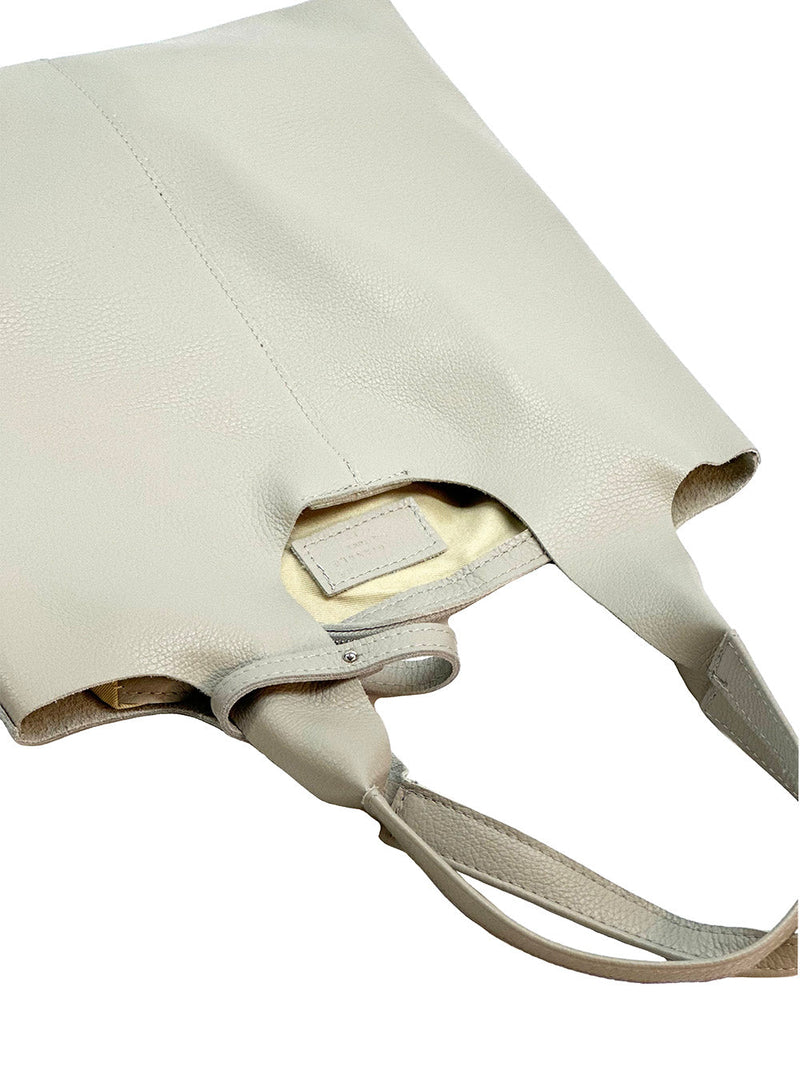 Claudia Italian Leather Shoulder Bag – Spacious & Handcrafted Elegance - Leather Italiano