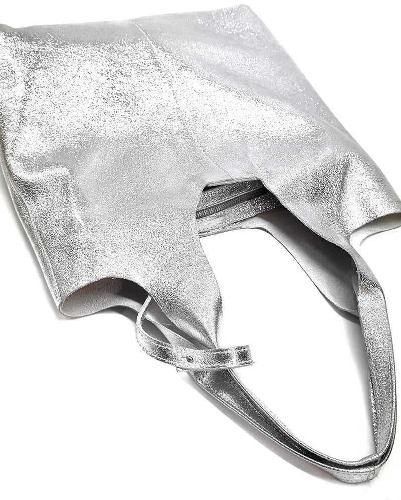 Claudia Italian Leather Shoulder Bag – Spacious & Handcrafted Elegance - Leather Italiano