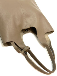 Claudia Italian Leather Shoulder Bag – Spacious & Handcrafted Elegance - Leather Italiano