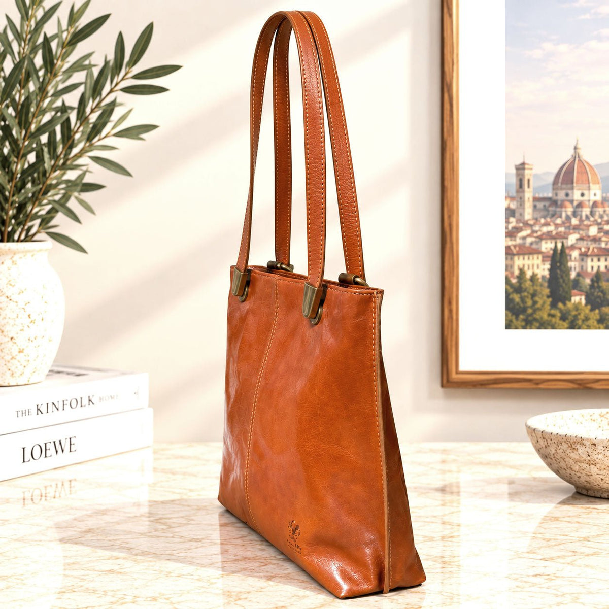 Clotilde Hand-Dyed Leather Convertible Backpack - Leather Italiano