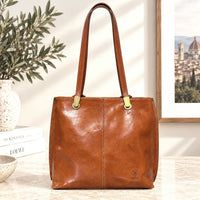 Clotilde Hand-Dyed Leather Convertible Backpack - Leather Italiano