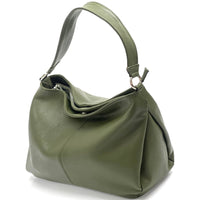 Concetta Convertible Leather Hobo: Tan Italian Calfskin - Leather Italiano