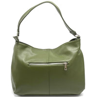 Concetta Convertible Leather Hobo: Tan Italian Calfskin - Leather Italiano