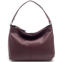 Concetta Convertible Leather Hobo: Tan Italian Calfskin - Leather Italiano