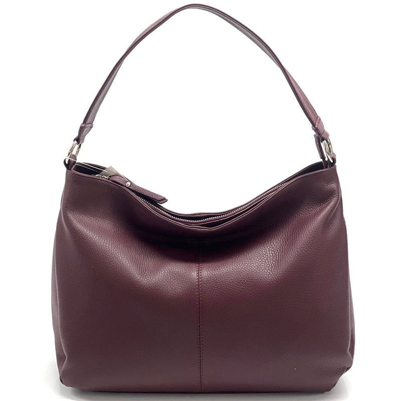 Concetta Convertible Leather Hobo: Tan Italian Calfskin - Leather Italiano