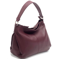 Concetta Convertible Leather Hobo: Tan Italian Calfskin - Leather Italiano