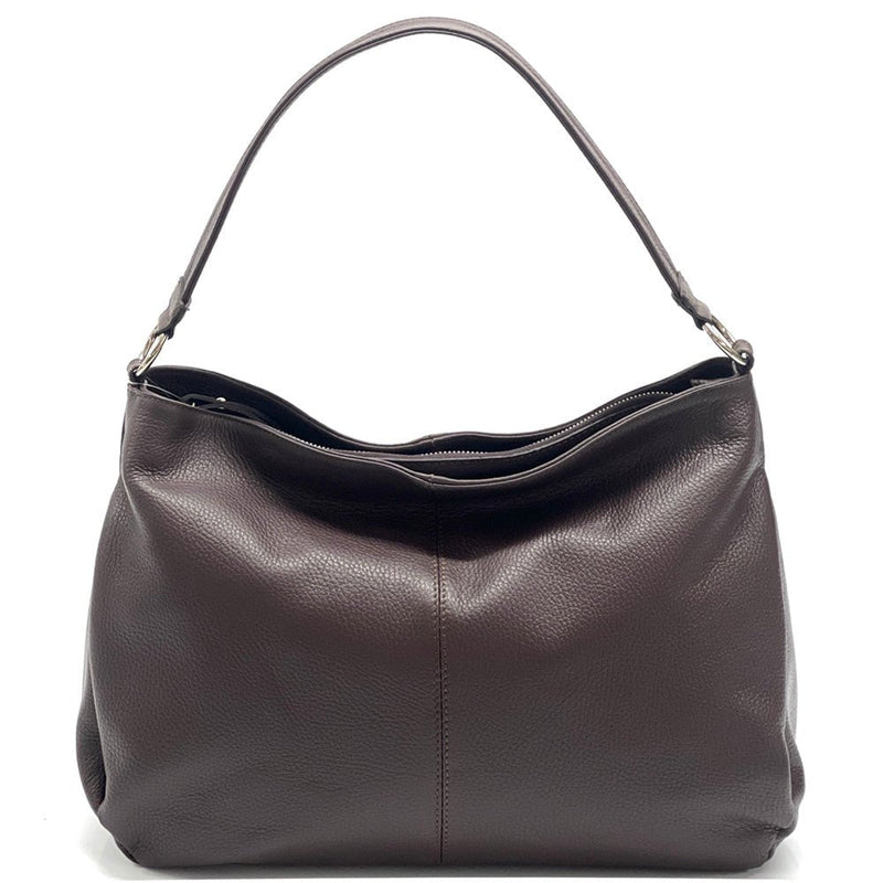 Concetta Convertible Leather Hobo: Tan Italian Calfskin - Leather Italiano