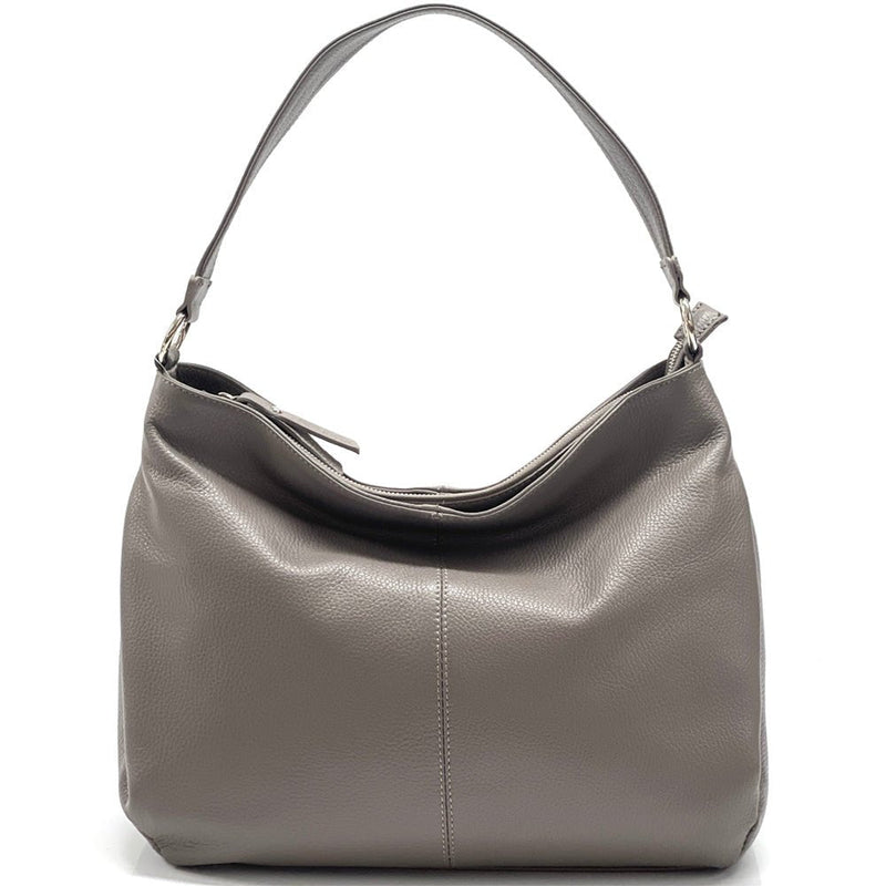 Concetta Convertible Leather Hobo: Tan Italian Calfskin - Leather Italiano