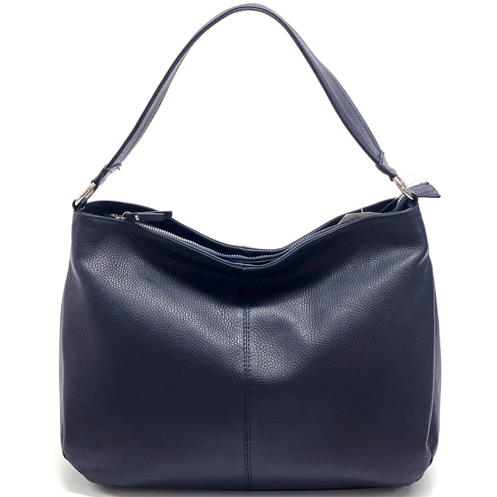 Concetta Convertible Leather Hobo: Tan Italian Calfskin - Leather Italiano