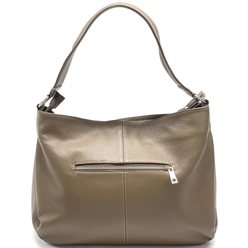Concetta Convertible Leather Hobo: Tan Italian Calfskin - Leather Italiano